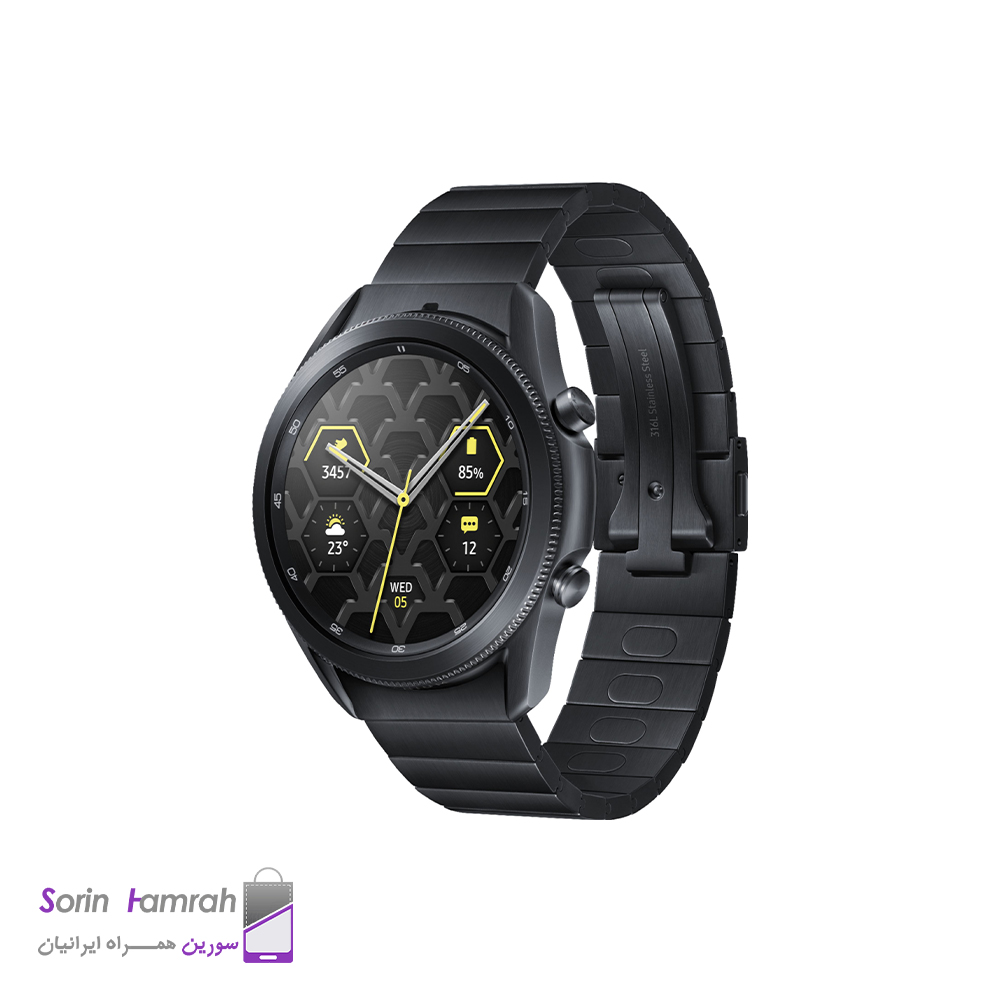 ساعت هوشمند سامسونگ مدل Galaxy Watch3 SM-R840 (45mm) با بدنه تیتانیوم